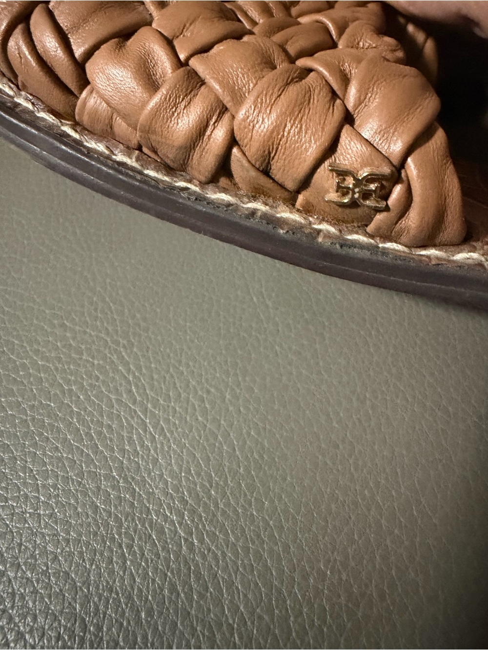 SAM EDELMAN WOMEN'S GRIFFIN WOVEN SLIDE SANDALS. - Picture 5 of 6